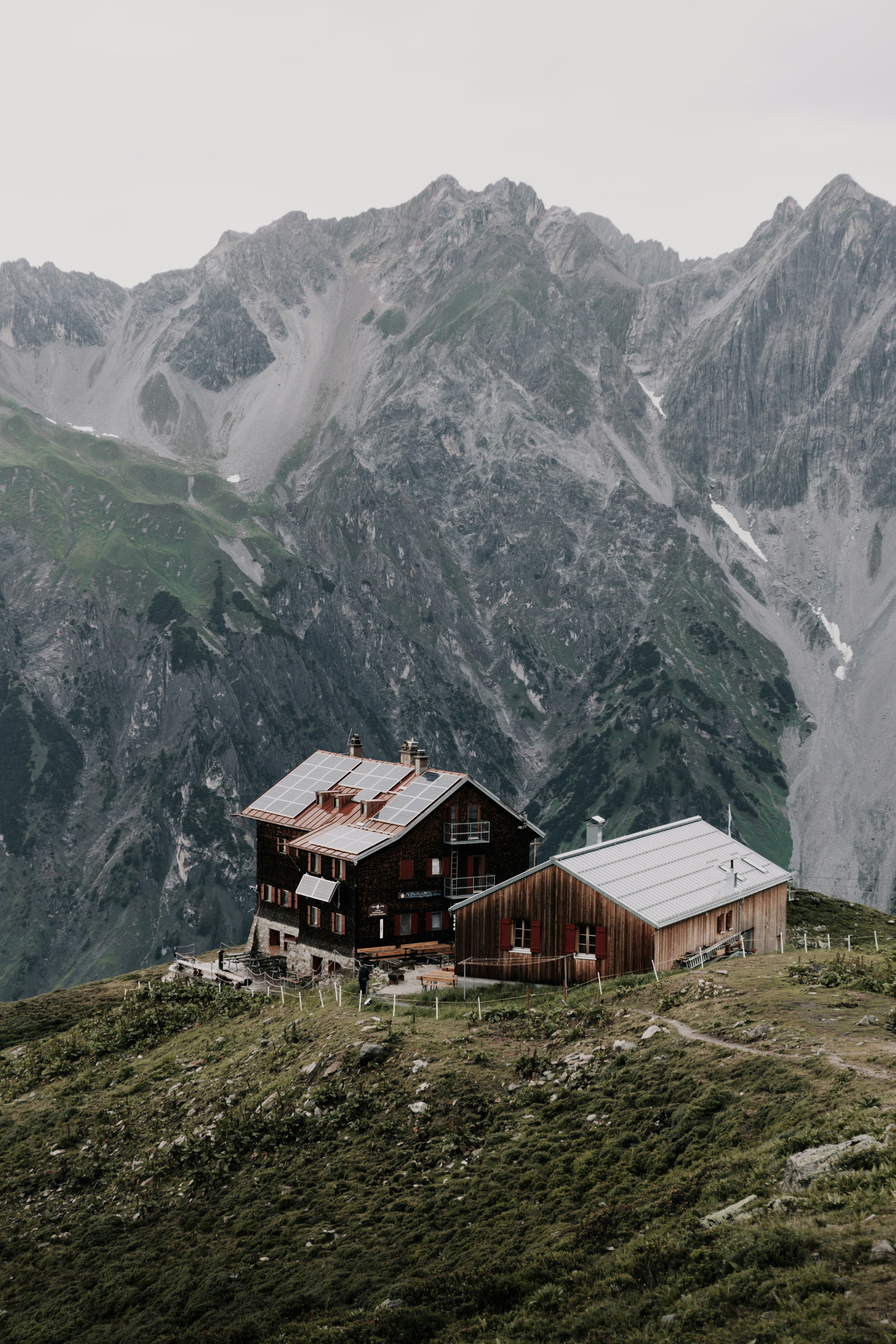 Mountain landscape with home